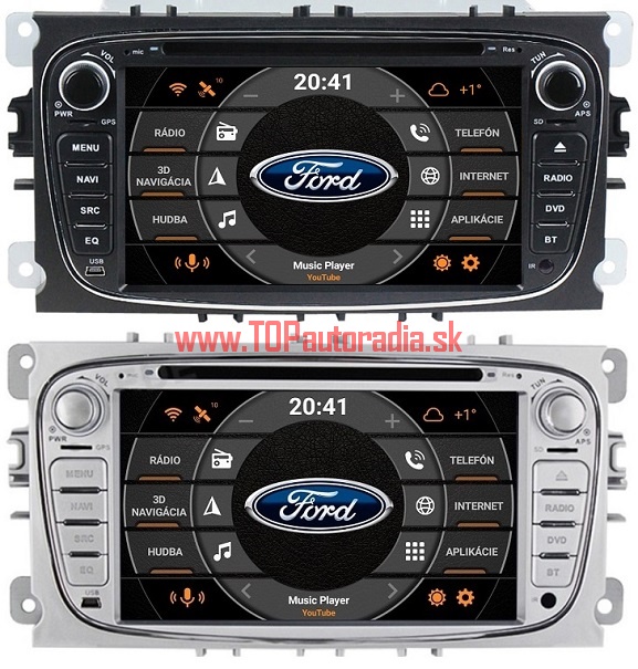 FORD ANDROID AUTORÁDIO s NXPFM-DVD-GPS-2xUSB-SD-BLUETOOTH 