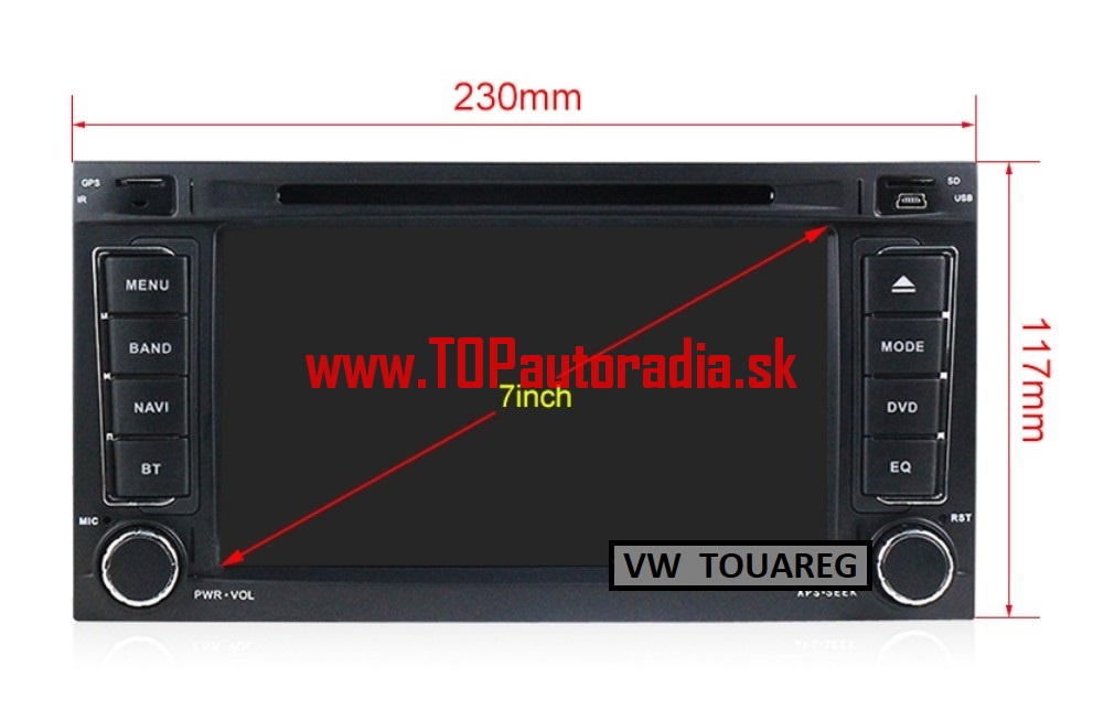 TOUAREG / MULTIVAN / CARAVELA ANDROID AUTORÁDIO CPU:8-jadrový